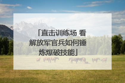 直击训练场 看解放军官兵如何锤炼爆破技能